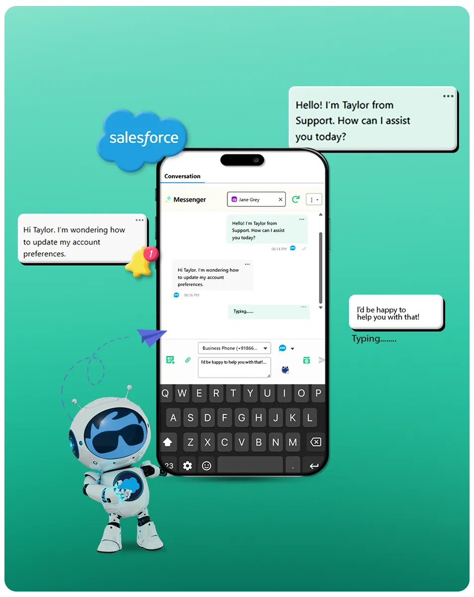 How to Use Salesforce for SMS and WhatsApp Messaging – Simple & Powerful